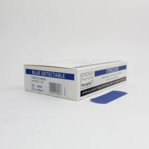 Blue Detectable Plasters. 7.5cm x 2.5cm.