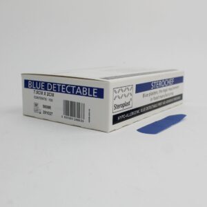 Blue Detectable Plasters. 7.5cm x 2.0cm.