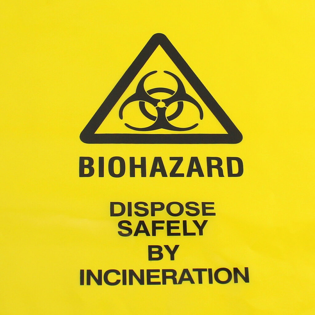 Yellow Clinical Waste Bags