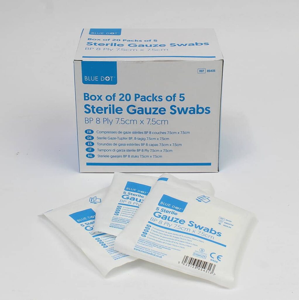 Sterile Woven Gauze Swabs. | Advantage First Aid