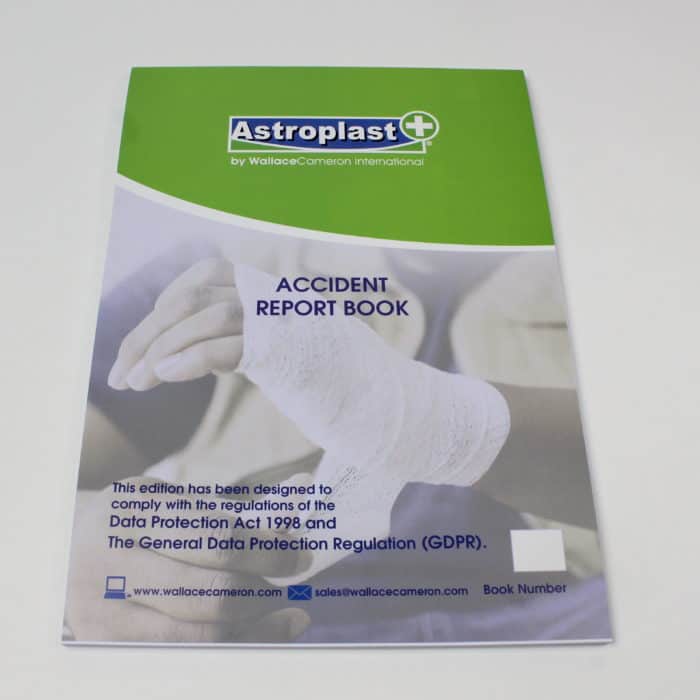 HSE Compliant 1 x GDPR Compliant A5 First Aid Accident Report Book 