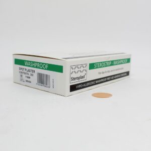 Washproof Hypo-Allergenic Plasters. Spot 2.4cm (200)